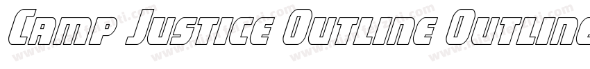 Camp Justice Outline Outline字体转换